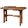 Sturdy Wood Hewn Table